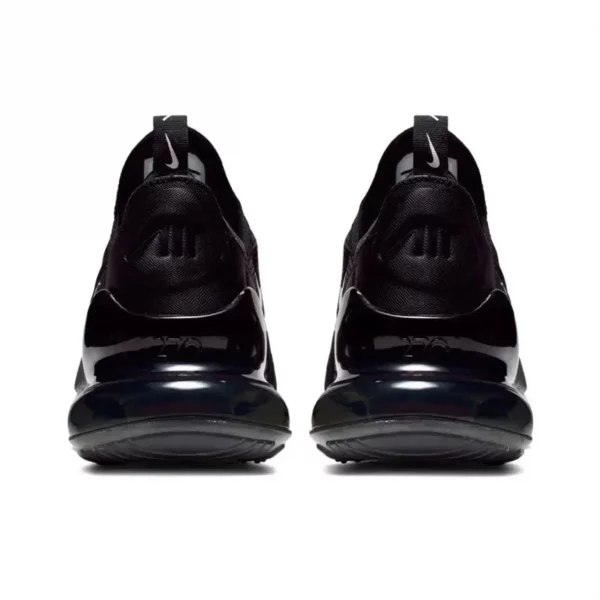 Nike Air Max 270 Mesh Shock Absorption Non-Slip Abrasion Resistant Low Top Air Cushion Running Shoes Unisex Black & White - Image 4