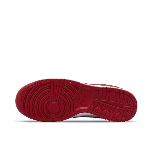 Nike Dunk Retro "Gym Red" Trendy Retro Comfortable Casual Wear Resistant Anti Slip Low Top Board Shoes for Men, White and Red - Image 6