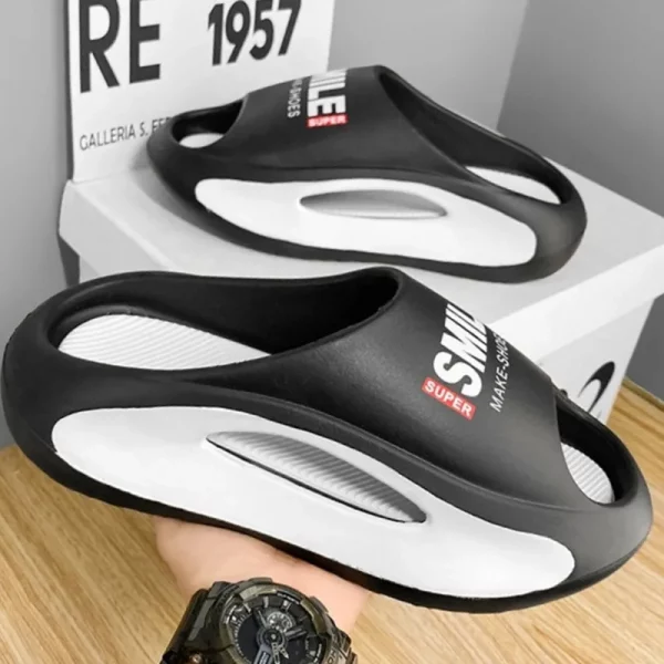 Men's slippers massage sandals man summer beach shoes Thick Bottom Unisex Soft Slipper sneakers EVA Non-slip women home slipper - Image 4
