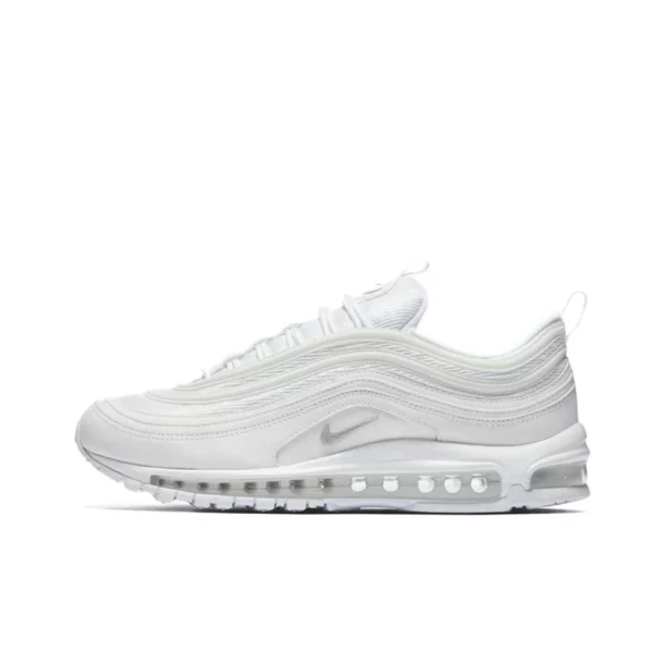 Nike Original Air Max 97 Low Men's and Women's Casual Running Shoes Breathable Comfortable Sneakers Cushioning Wearable White