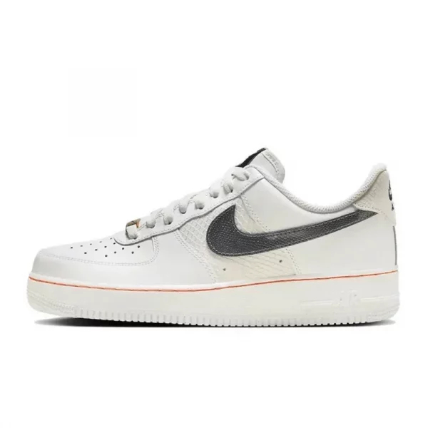 Nike Air Force 1 Men Women Running Shoes Fabric Synthetic Leather Casual Wear-resistant Low-top Board Shoes GS Blue and White - Image 4
