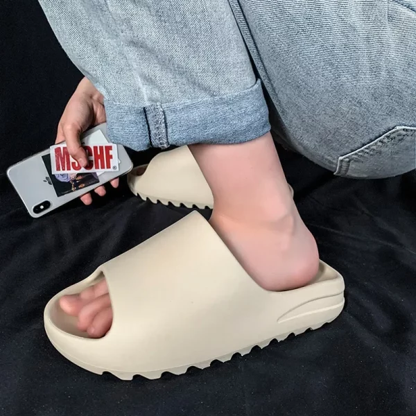 Unisex House Shoes Non-Slip thick Soft Platform Slide Sandals for Women Men Indoor Outdoor Shower Bathroom Slipper for Adult - Image 2