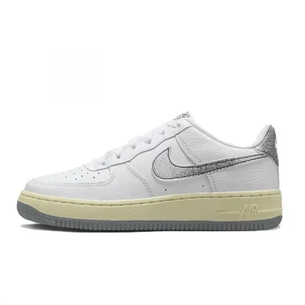 Nike Air Force 1 Men Women Running Shoes Fabric Synthetic Leather Casual Wear-resistant Low-top Board Shoes GS Blue and White - Image 5
