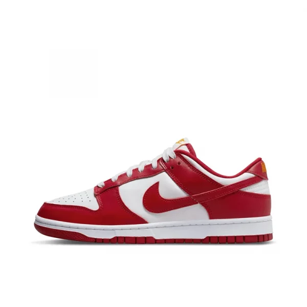 Nike Dunk Retro "miami Hurricanes" Men's and Women's Skateboarding Shoes Leather Trend Retro Anti-slip Wear Light Orange Green - Image 4
