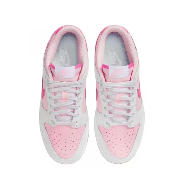 Nike Dunk Low Pink Foam Women's Durable Skateboarding Sneakers Low-Top White/Pink Fashion and Function - Image 4