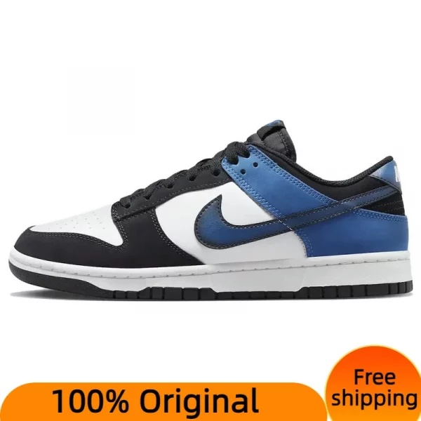 Nike Dunk Low Airbrush Industrial Blue Sneakers shoes With Original Box