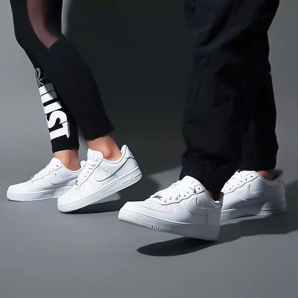 Nike Original White Air Force 1 07 Low Trendy Board Shoes Lightweight Breathable Mens Casual Shoes - Image 5