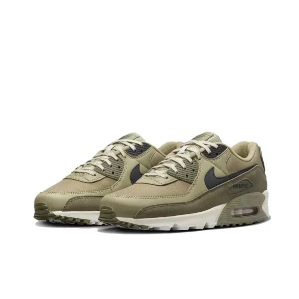 Nike New AIR MAX 90 Low Men's Sneakers Winter Breathable and comfortable casual shoes Anti-slip and wear resistant Green&Brown - Image 4