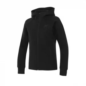 Nike TCH FLC WR FZ HDY New Black Women's Hoodie Sports Casual Knit Basketball Pullover FB8339-010