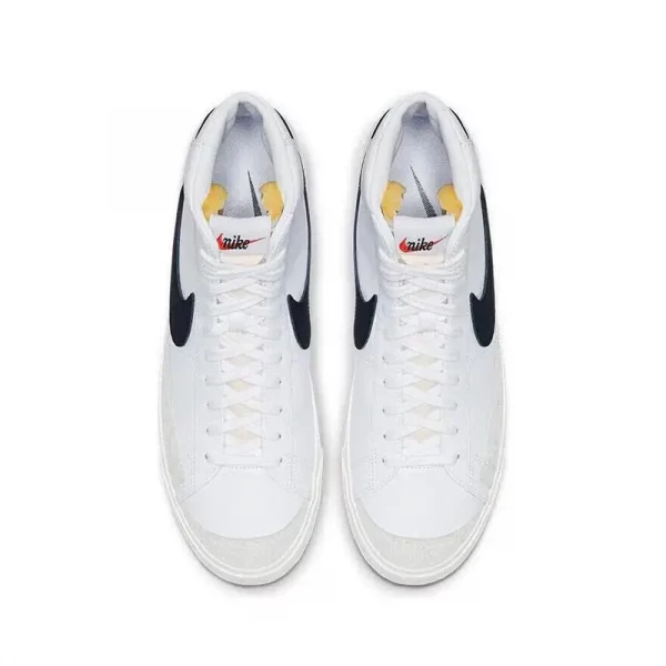 Nike Classic Blazer Mid '77 VNTG White Black Men's Skateboarding Shoes Fashion Outdoor Board Sneakers BQ6806-100 - Image 4