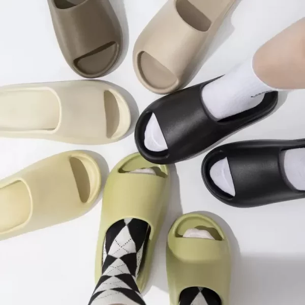 Unisex House Shoes Non-Slip thick Soft Platform Slide Sandals for Women Men Indoor Outdoor Shower Bathroom Slipper for Adult - Image 4