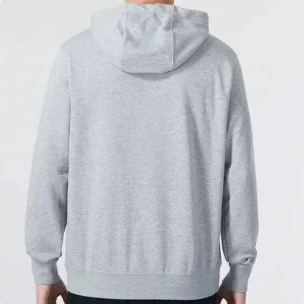 Nike Black Grey Men's Hoodie Sports Casual Knit Basketball Pullover CZ7858-010 - Image 4