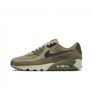 Nike New AIR MAX 90 Low Men's Sneakers Winter Breathable and comfortable casual shoes Anti-slip and wear resistant Green&Brown